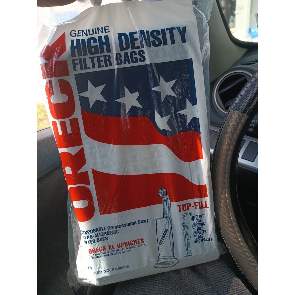 (9-Pk) Oreck Vacuum Bags XL PK80009DW NIP